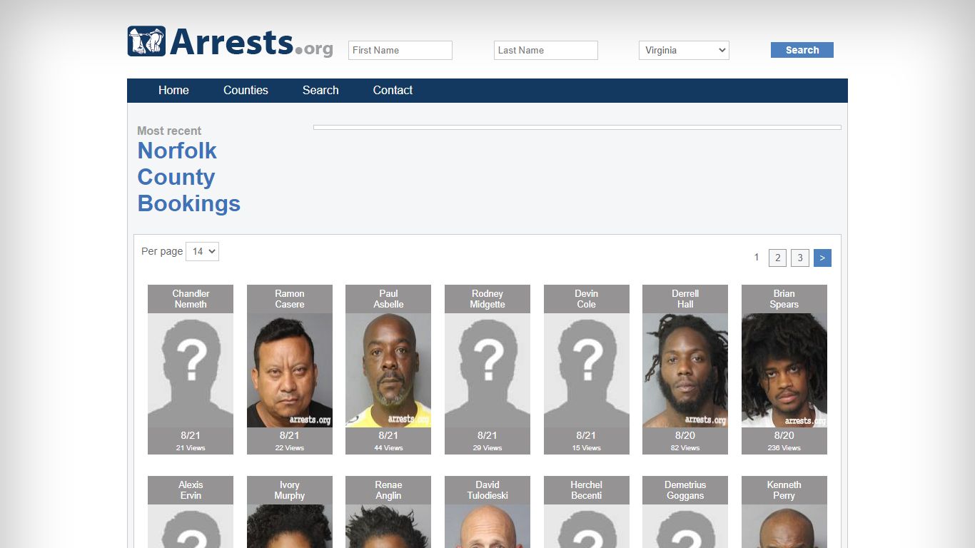Norfolk County Arrests and Inmate Search